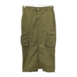 Utility Cargo‎ Maxi Skirt Wild Fable Olive Green Military Y2K XS